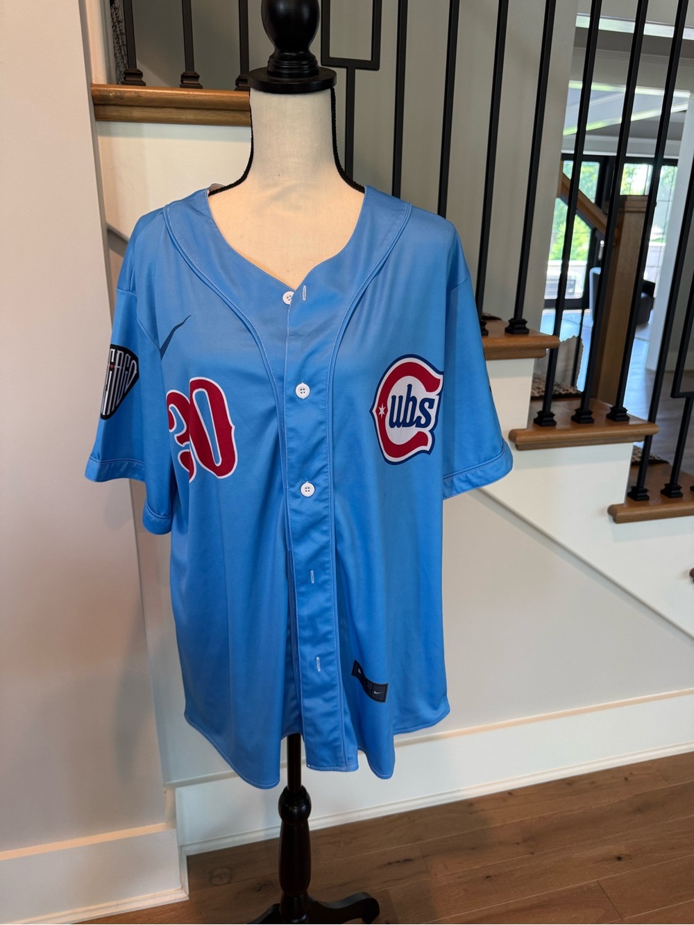 Chicago Cubs Powder Blue Baseball Jersey - #30